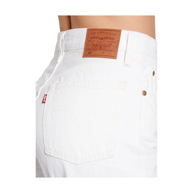 Jeans Donna Levi's - 501 Original Cropped - Bianco