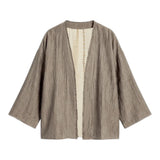 Cardigan Donna Surkana - Kimono corto - Beige