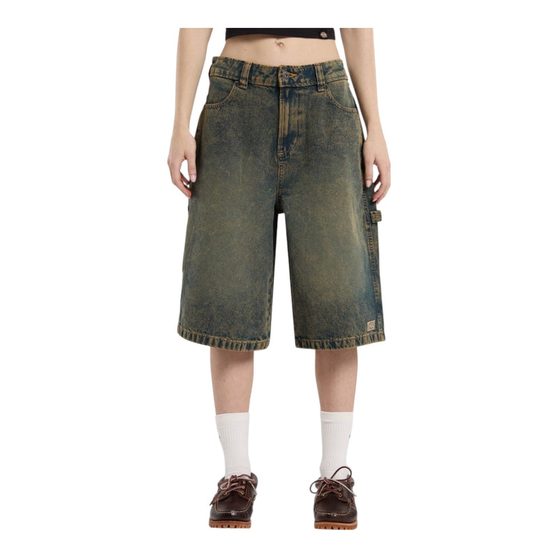 Bermuda Donna Dickies - Carpenter Denim Jort W Whitecap Gray - Beige