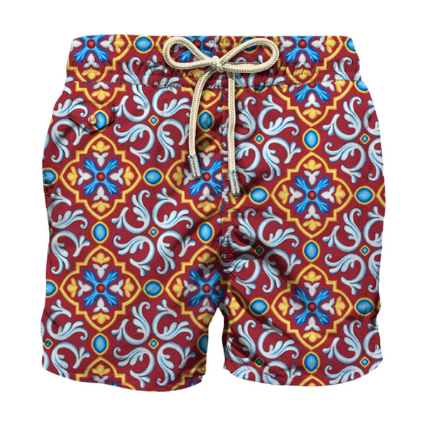 Pantaloncini e calzoncini Uomo Mc2 Saint Barth - Lighting 70 Ultralight Swim Short 70'S Print - Multicolore