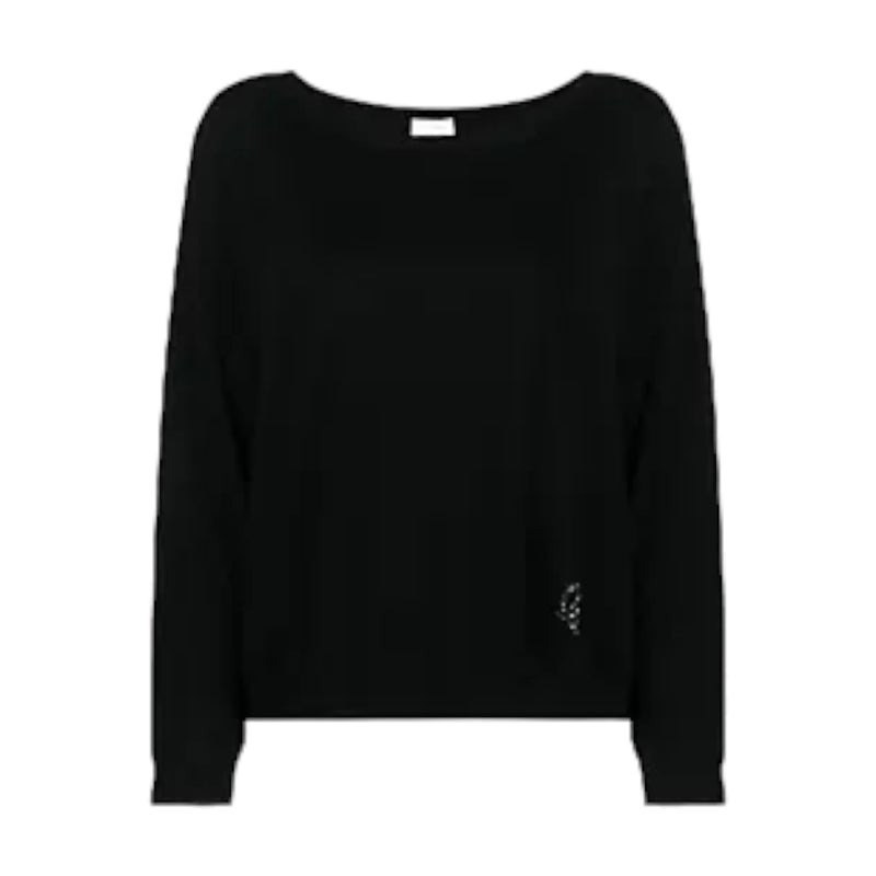 Maglie Donna Liu Jo - Ecs Maglia M/L Boatneck Color - Nero