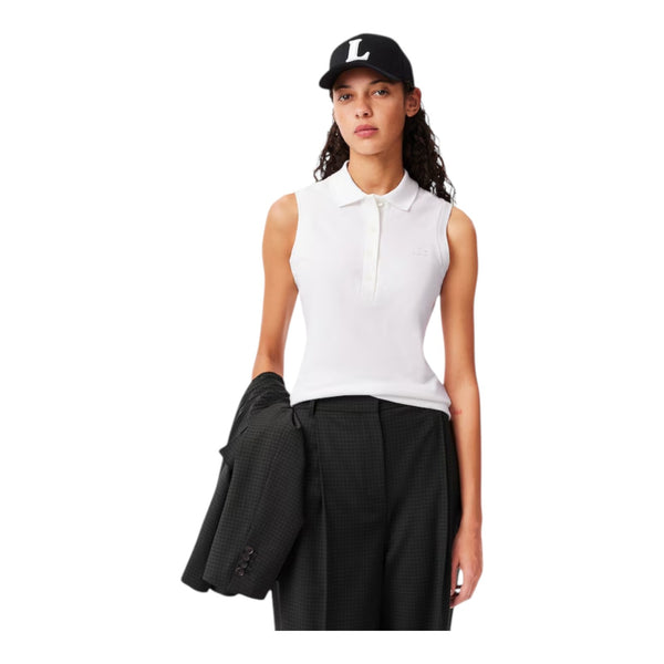 Polo Donna Lacoste - Maglietta M/C - Bianco