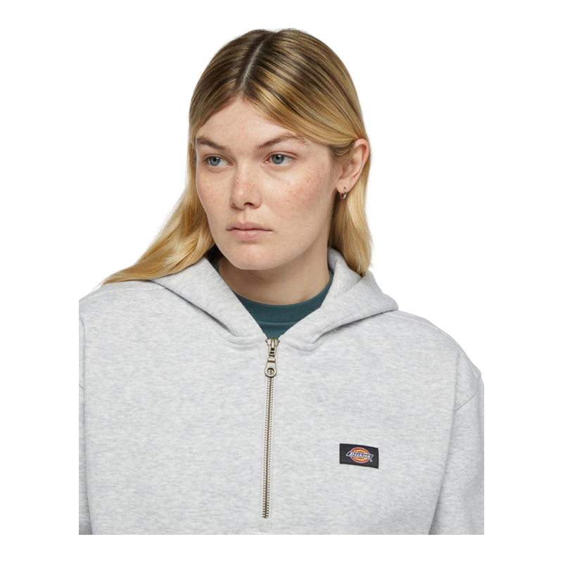 Felpe con cappuccio Donna Dickies - Oakport 1/4 Zip Hoodie W - Grigio