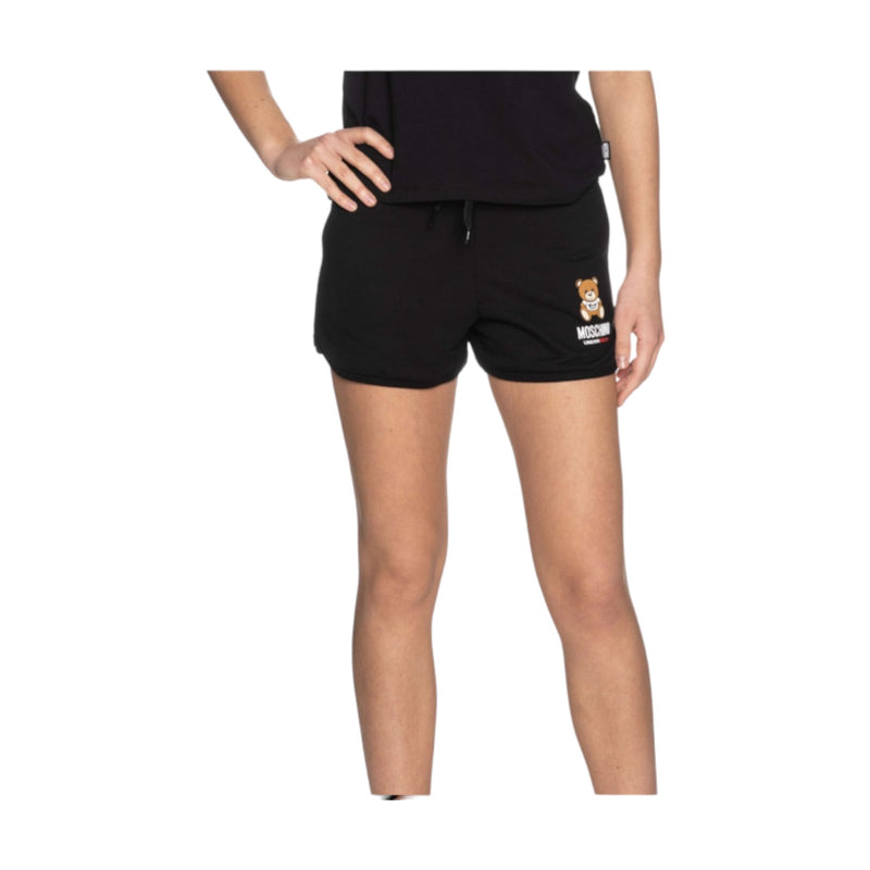 Pantaloncini Donna Moschino - Short In Felpa - Nero