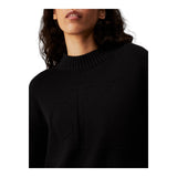 Maglioni Donna Calvin Klein - Ck Intarsia Loose Sweater - Nero