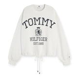 Felpe senza cappuccio Donna Tommy Hilfiger - Varsity Crest Mdrn Sweatshirt - Beige