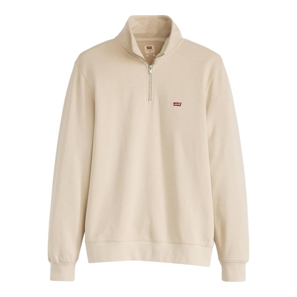 Felpe senza cappuccio Uomo Levi's - Original Hm 1/4 Zip Navy Blazer - Beige