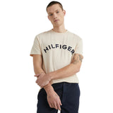 T-shirt Uomo Tommy Hilfiger - Hilfiger Arched Tee - Beige