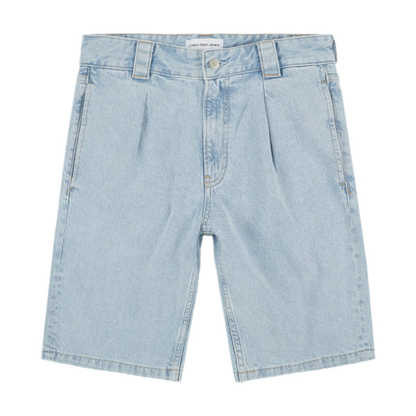 Bermuda Uomo Calvin Klein - 90'S Loose Pleated Short - Celeste