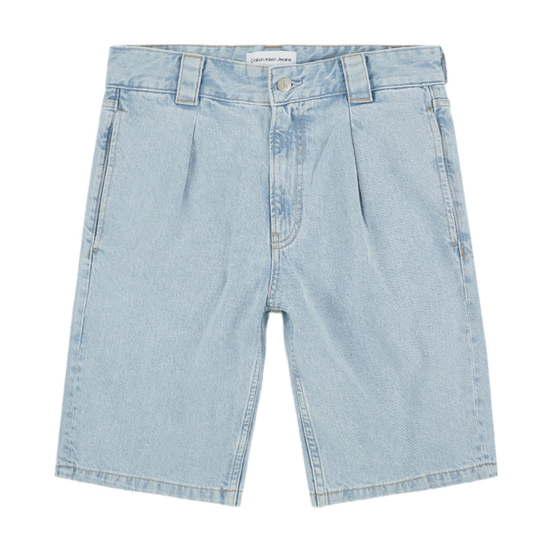 Bermuda Uomo Calvin Klein - 90'S Loose Pleated Short - Celeste