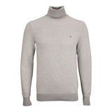 Maglie Uomo Tommy Hilfiger - Pima Ctn Cash Herringbone Roll - Grigio