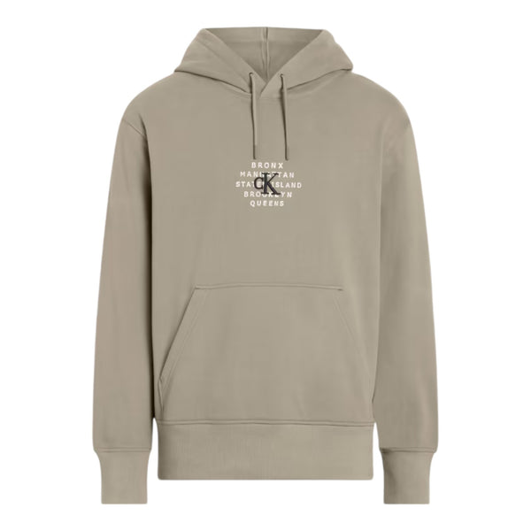 Felpe con cappuccio Uomo Calvin Klein - Nyc Stamp Graphic Hoodie - Beige