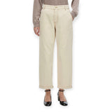 Pantaloni Donna iBlues - Pantalone lungo IBLSTAFFA - Avorio
