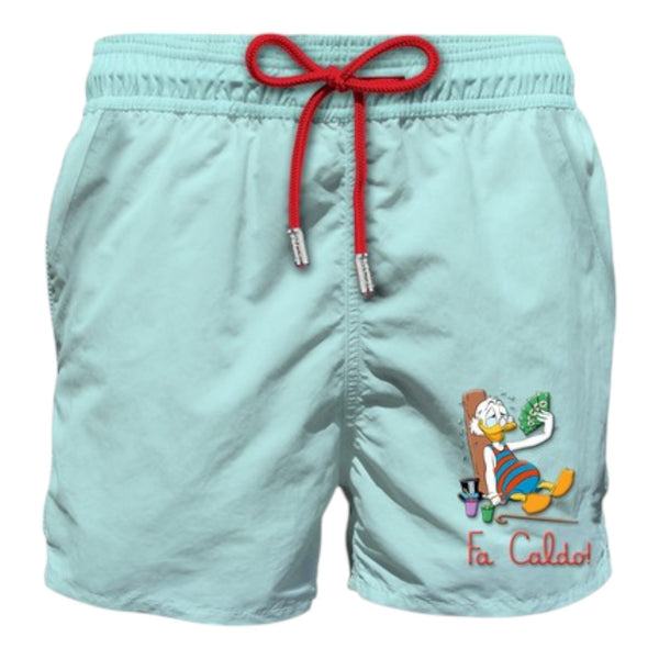 Pantaloncini e calzoncini Uomo Mc2 Saint Barth - Comfort Swimshort Made With Elastic Fabric - Azzurro