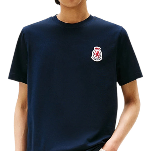 T-shirt Uomo Tommy Hilfiger - Rwb Crest Tee - Blu