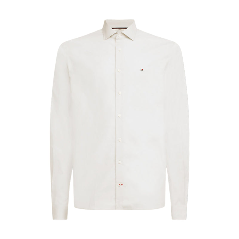 Camicie casual Uomo Tommy Hilfiger - Core Cl Flex Poplin Sf - Bianco