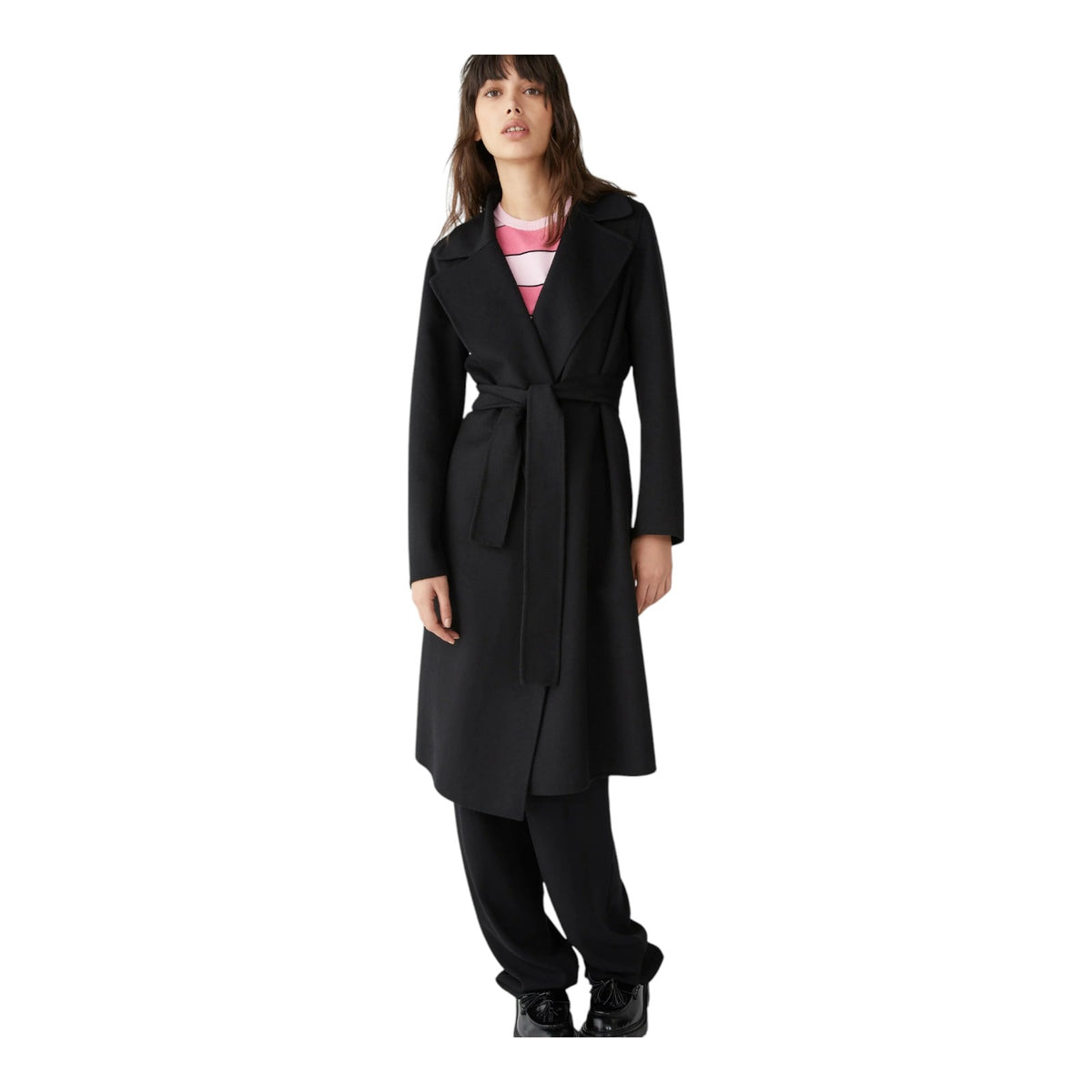 Cappotto Morbido CAMILLE Per Donna | Stampa Diamante E Bottoni | Caldo E Confortevole Per L'inverno