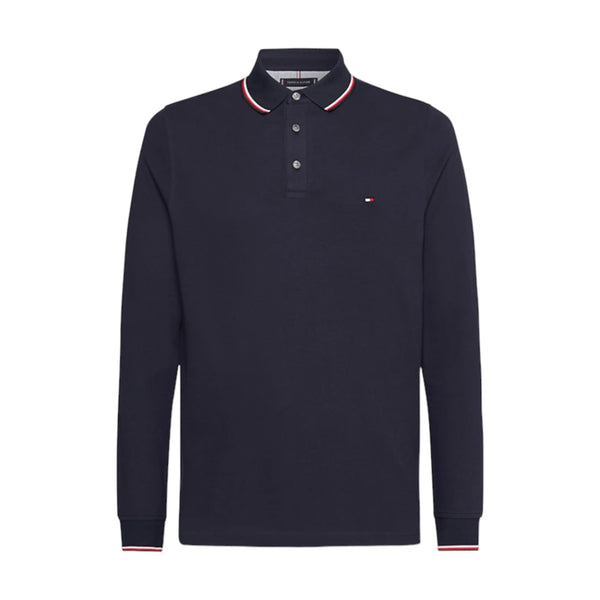 Polo a manica lunga Uomo Tommy Hilfiger - 1985 Rwb Tipped Slim Ls Polo - Blu