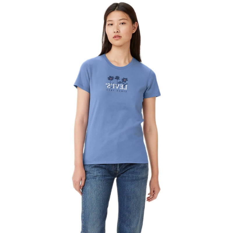 T-shirt Donna Levi's - The Perfect Tee - Blu