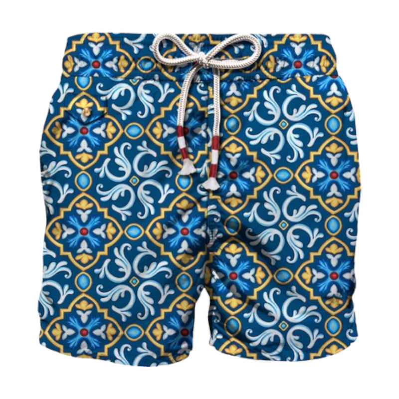 Pantaloncini e calzoncini Uomo Mc2 Saint Barth - Lighting 70 Ultralight Swim Short 70'S Print - Multicolore