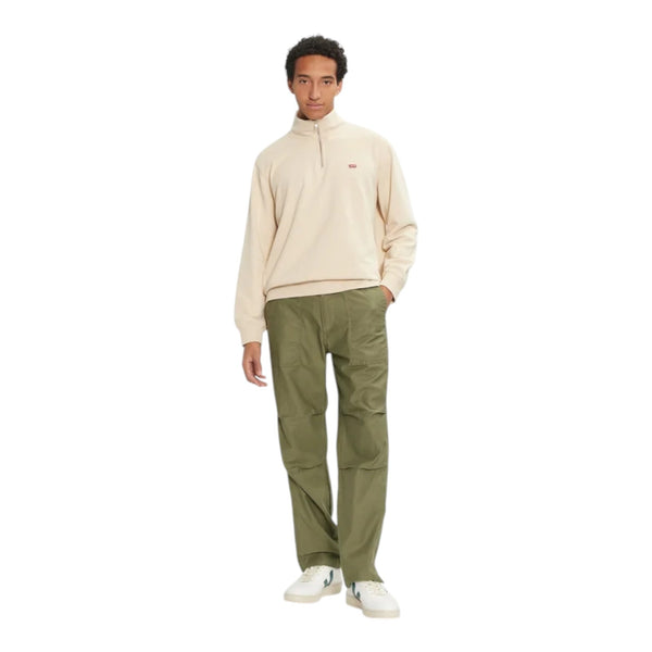 Felpe senza cappuccio Uomo Levi's - Original Hm 1/4 Zip Navy Blazer - Beige