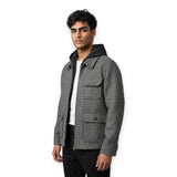 Cappotti Uomo Impure - Hoodie Jacket Mixed Wool - Multicolore