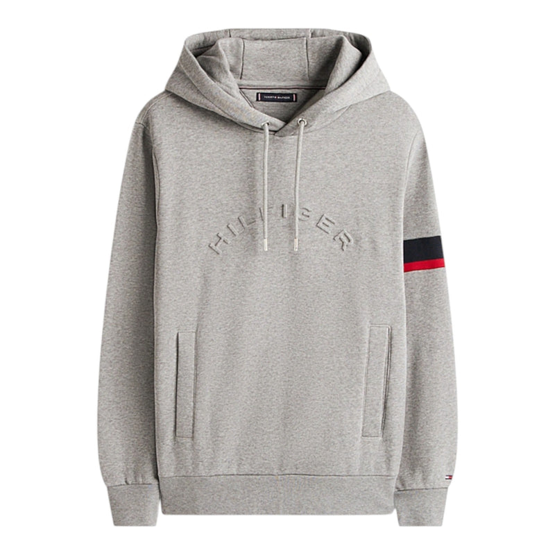 Felpe con cappuccio Uomo Tommy Hilfiger - Rwb Insert Hoodie - Grigio