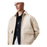 Giubbini Uomo Calvin Klein - Wool Blend Jacket - Beige