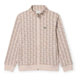 Felpe senza cappuccio Ragazzi Unisex Lacoste - Lcb Monogram Full Zip Top - Rosa
