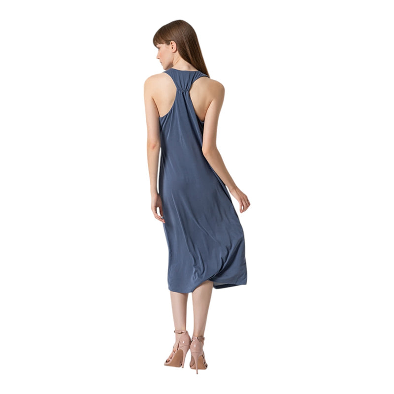 Vestiti casual Donna Surkana - Abito con bretelle scollo a V - Indaco