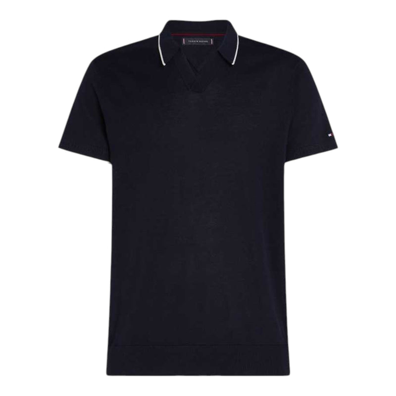 Polo Uomo Tommy Hilfiger - Dc Cotton Lyocell Johnny Polo - Blu