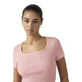 T-shirt Donna Levi's - Essential Sqrd Neck Tee - Rosa