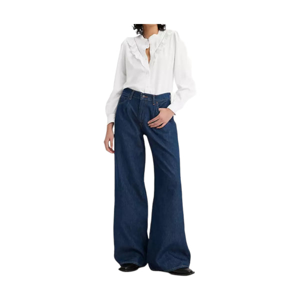 Jeans Donna Levi's - Baggy Dad Wide Leg - Blu