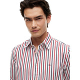 Camicie casual Uomo Tommy Hilfiger - Flex Poplin Seasonal Stripe Sht - Multicolore