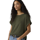 T-shirt Donna Levi's - Lori Linen Dolman Tee - Verde