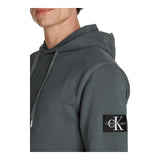Felpe con cappuccio Uomo Calvin Klein - Badge Hoodie - Grigio