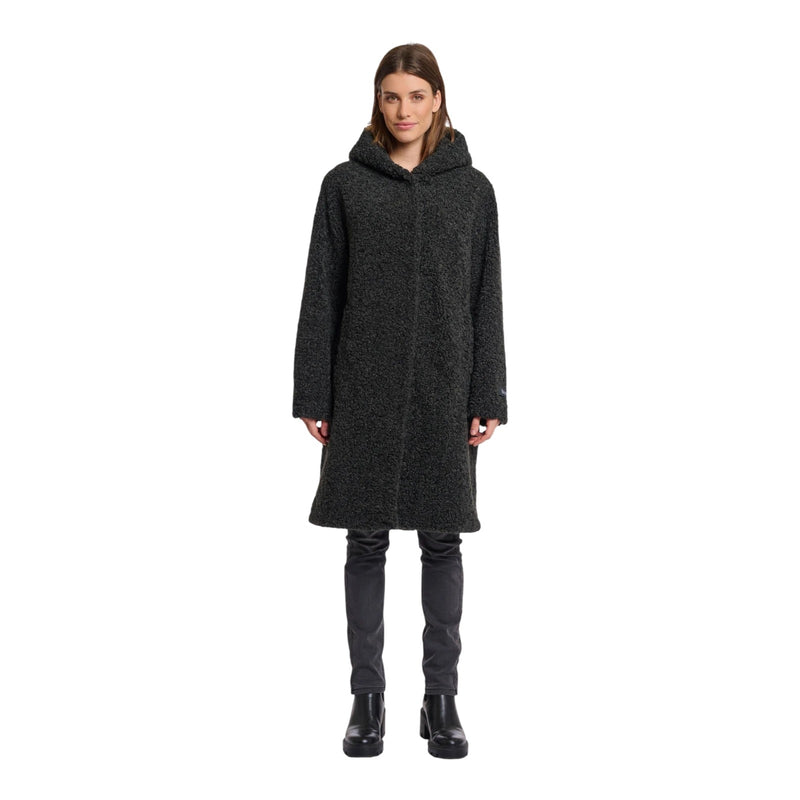 Cappotti Donna RINO & PELLE - Teddy coat with hood - Grigio