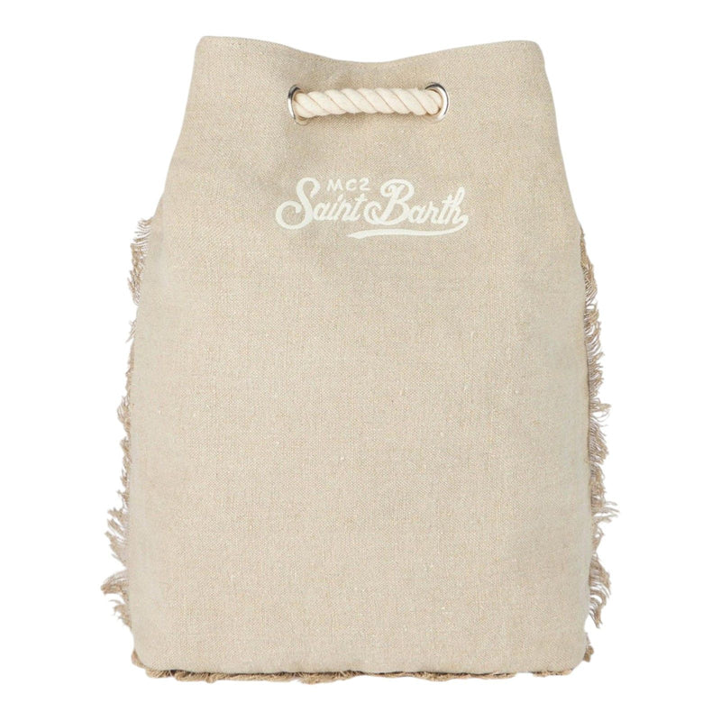 Borse a zainetto Ragazza Mc2 Saint Barth - Boat Backpack Linen - Multicolore