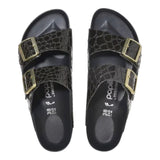 Sandali Donna Birkenstock - Arizona Platf black, Natural Leather Croc - Nero