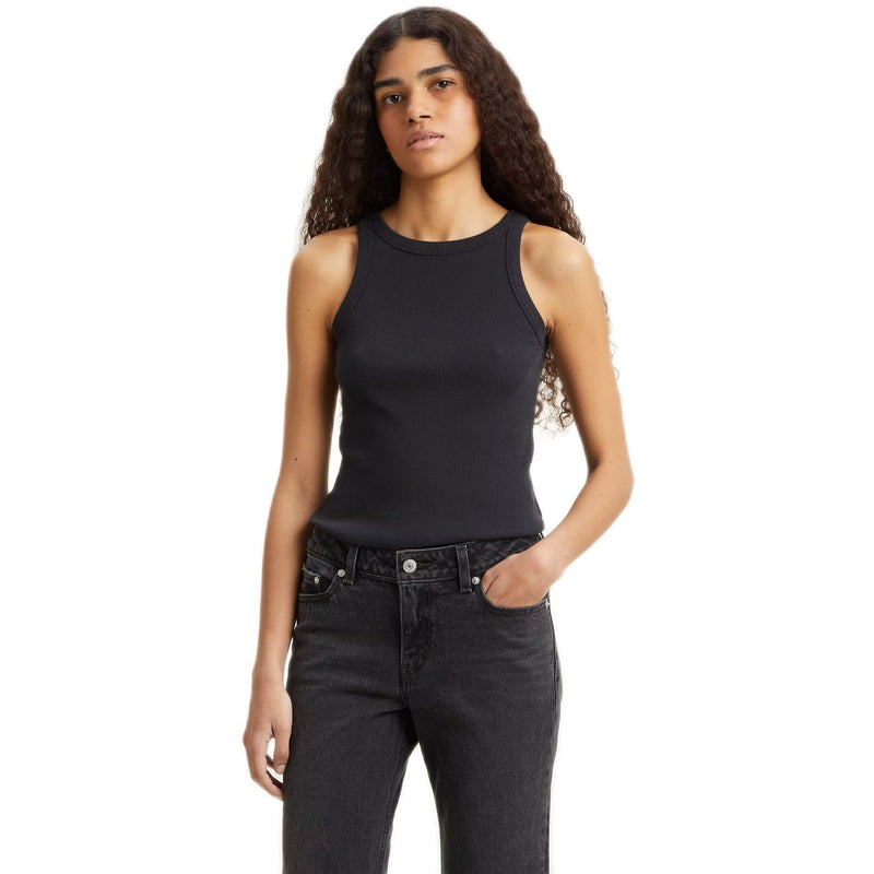 Canotte e top Donna Levi's - Racer Tank - Nero