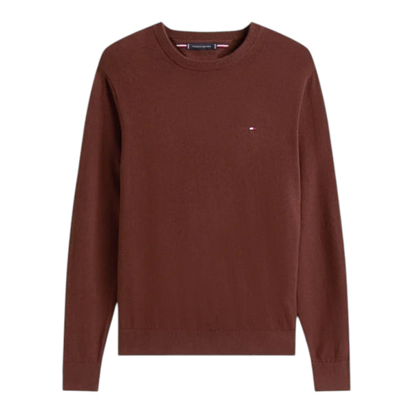 Maglie Uomo Tommy Hilfiger - Pima Org Ctn Cachemire Crew Neck - Marrone