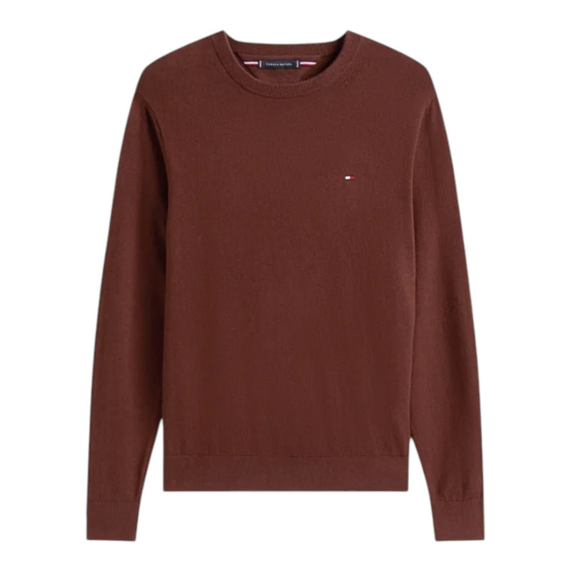 Maglie Uomo Tommy Hilfiger - Pima Org Ctn Cachemire Crew Neck - Marrone