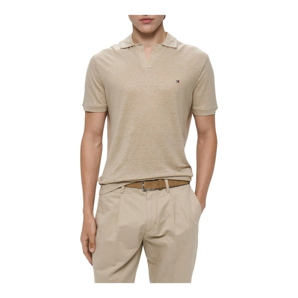 Polo Uomo Tommy Hilfiger - Pure Linen Reg Polo - Beige