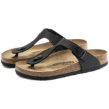 Sandali Unisex Birkenstock - Gizeh black, Birko Flor Calz.N - Nero