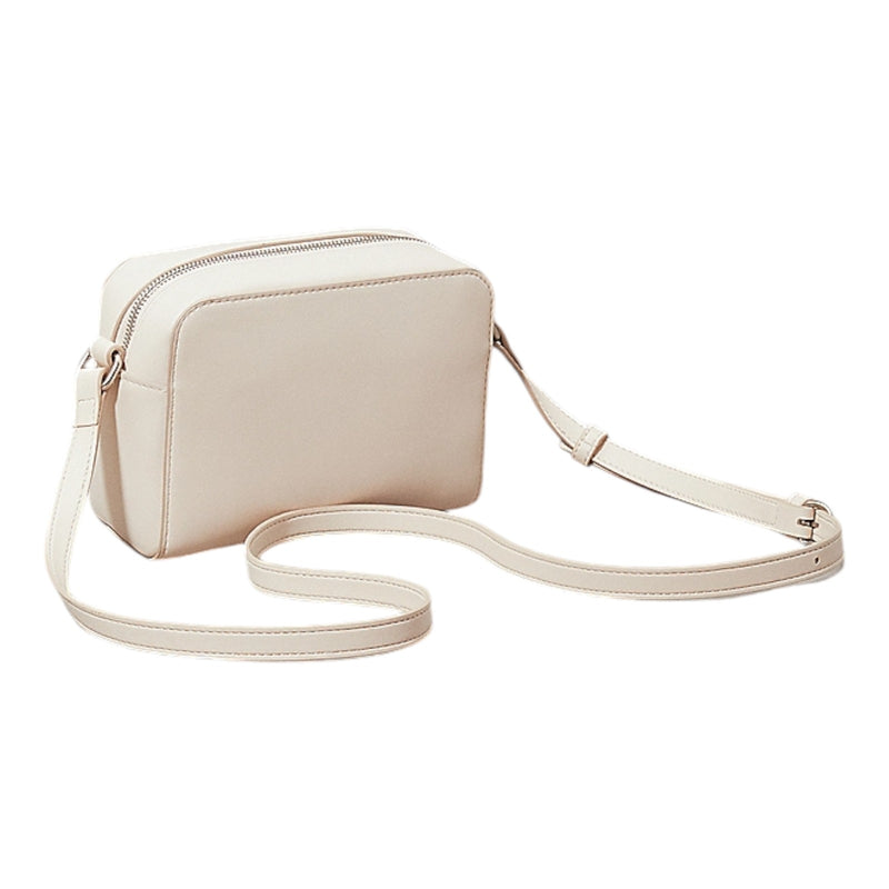 Borse a spalla Donna Calvin Klein - Sculpted Camera Bag Deboss - Panna