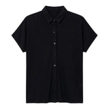 Camicie Donna Surkana - Camicia a maniche corte - Nero