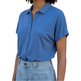 Camicie Donna Surkana - Camicia a maniche corte - Azzurro