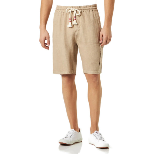 Bermuda Uomo Mc2 Saint Barth - Marseille Bermuda Chinos With Side Pocket - Beige