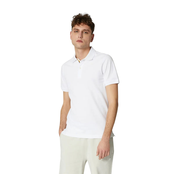 Polo Uomo K-Way - Polo Manica Corta Vinnie - Bianco