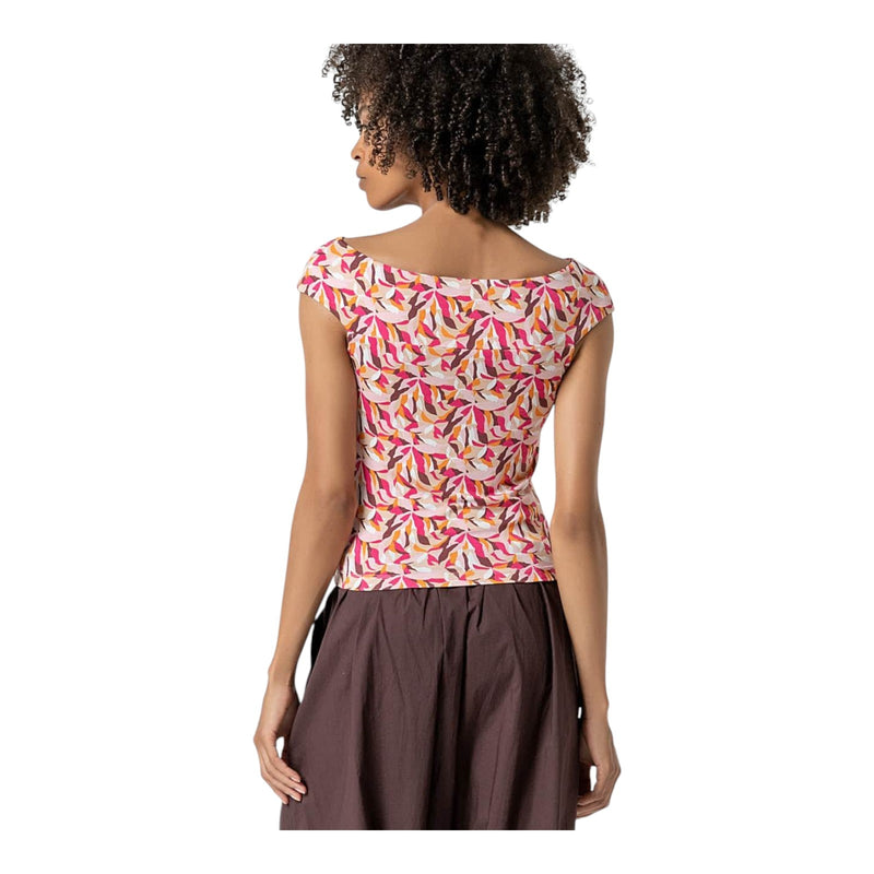 Bluse Donna Surkana - Blusa con manica svasata e coulisse - Multicolore